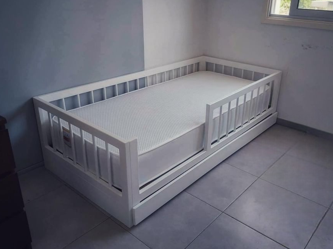 Montessori house bed Kids Bed Floor Bed Frame Montessori Floor Bed Montessori Toddler Bed with Rails Toddler Bed Frame