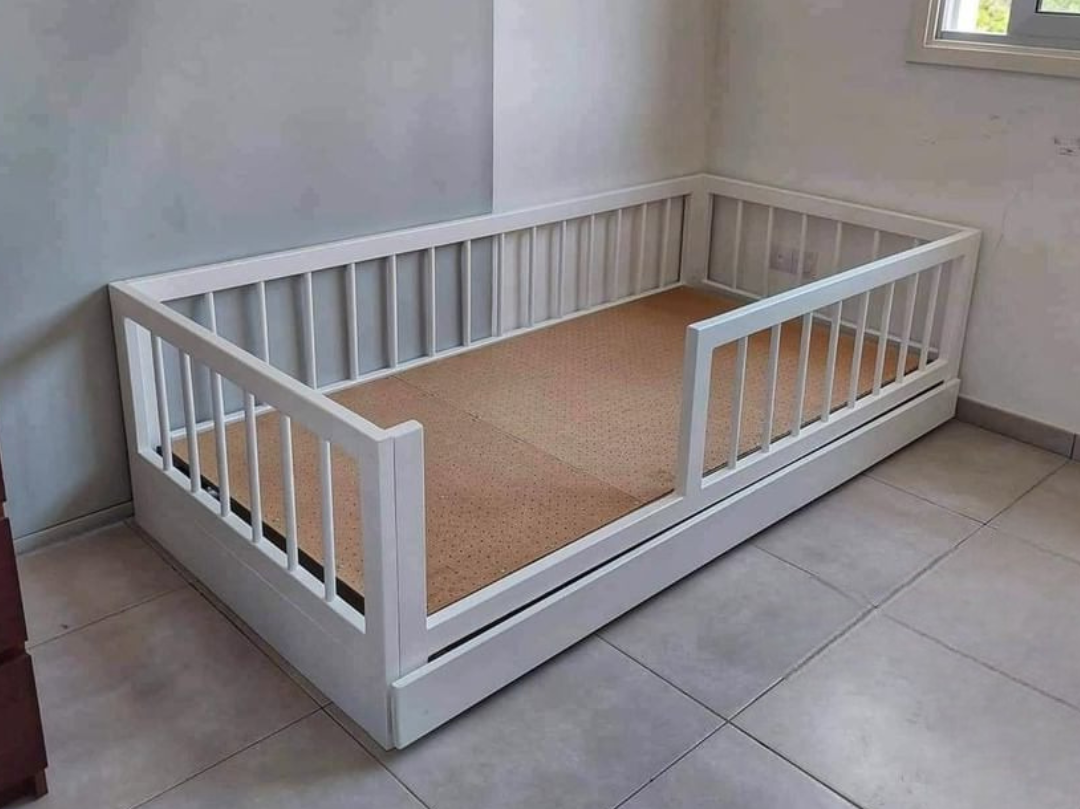 Montessori house bed Kids Bed Floor Bed Frame Montessori Floor Bed Montessori Toddler Bed with Rails Toddler Bed Frame