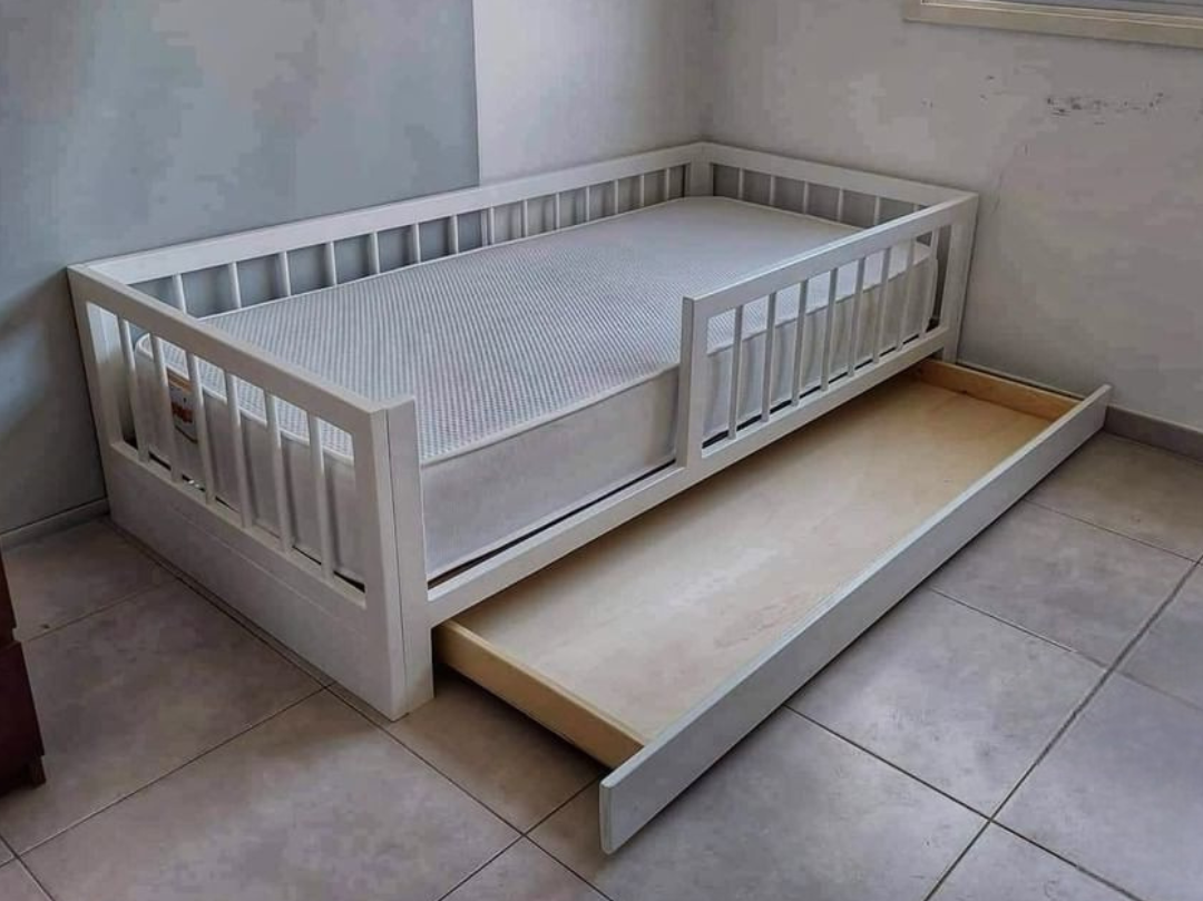 Montessori house bed Kids Bed Floor Bed Frame Montessori Floor Bed Montessori Toddler Bed with Rails Toddler Bed Frame
