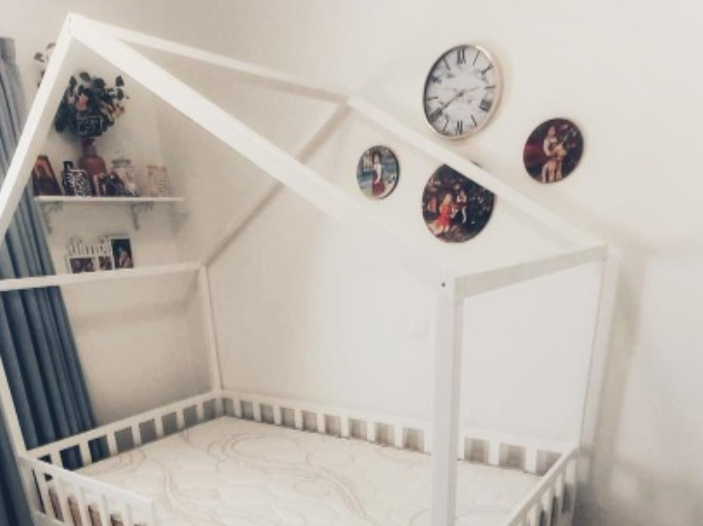 Montessori house bed Kids Bed Floor Bed Frame Montessori Floor Bed Montessori Toddler Bed with Rails Toddler Bed Frame