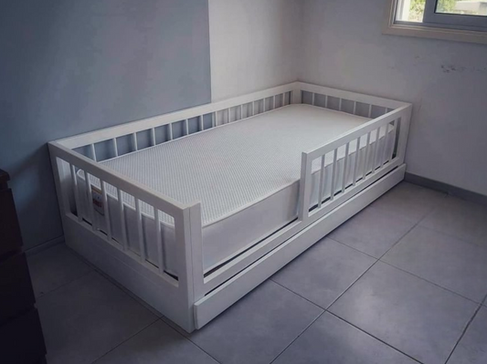 Montessori house bed Kids Bed Floor Bed Frame Montessori Floor Bed Montessori Toddler Bed with Rails Toddler Bed Frame